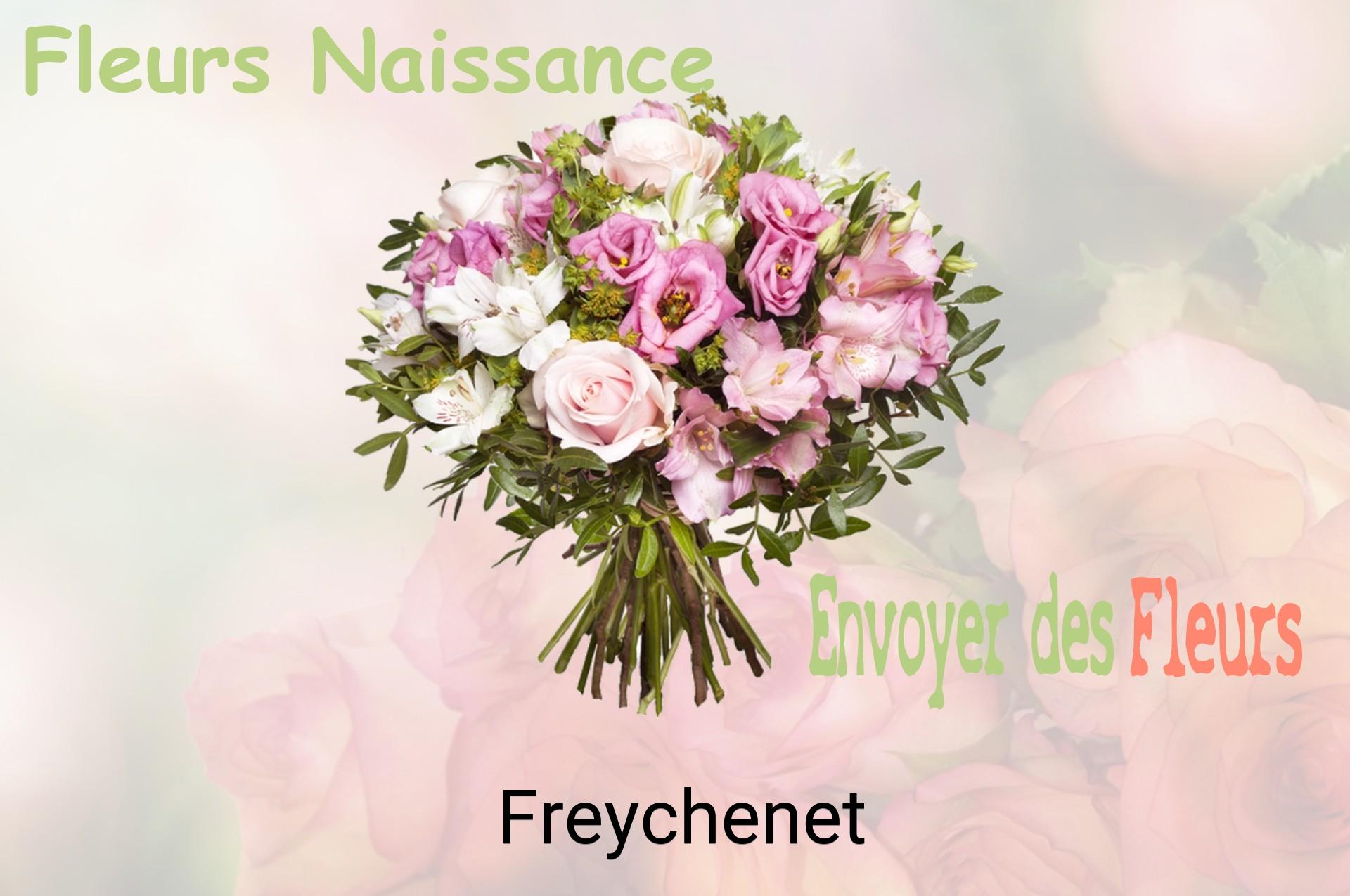 Bouquet de fleurs de naissance livré à Freychenet